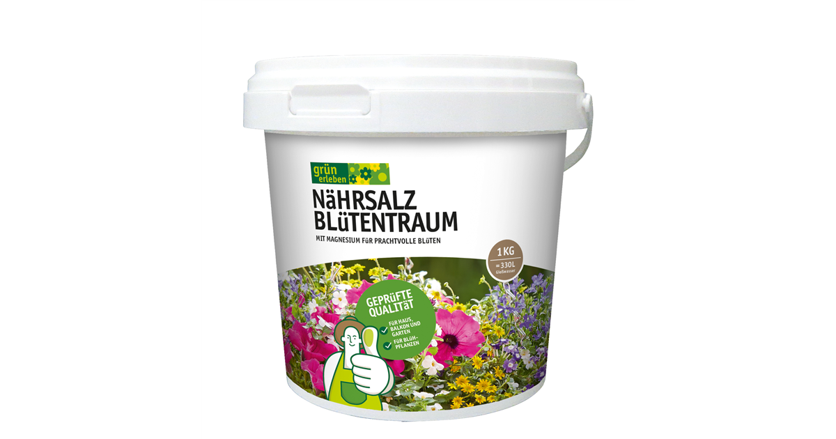 grn erleben Nhrsalz Bltentraum